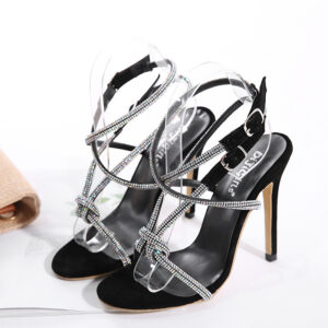 New Rhinestone Comfortable High Heel Sandals