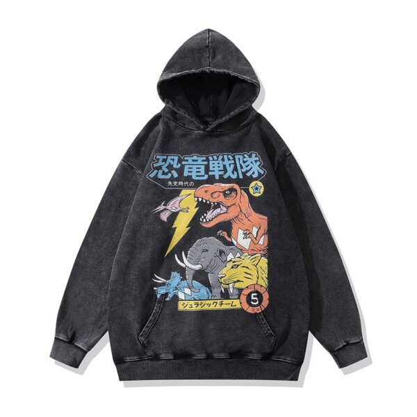 Spray Art Vintage Hoodie – Washed Cotton Oversized Graphic Sweatshirt - Image 6