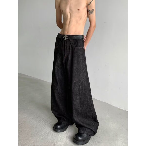 Baggy Vintage Wide-Leg Jeans – Summer Casual Retro Denim - Image 3