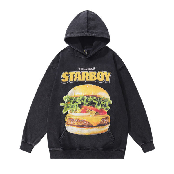 Spray Art Vintage Hoodie – Washed Cotton Oversized Graphic Sweatshirt - Image 7
