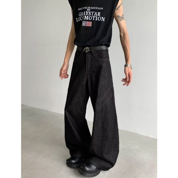 Baggy Vintage Wide-Leg Jeans – Summer Casual Retro Denim - Image 2